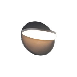 Απλικα LED με ρυθμιζόμενο βραχίωνα σκούρο γκρί IP65 16W 230V 3000k 183x130mm - MISA - LG1057G - aca