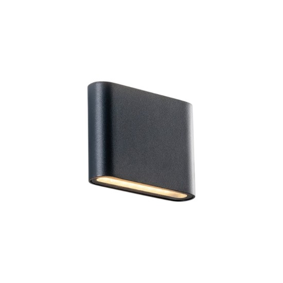 Led wall luminaire up & down dark grey IP65 7W 230V 3000k 90x115x29mm - MAIDA-S - LG2631W - aca