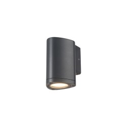 Led wall luminaire dark grey IP65 3W 230V 3000k 102x80x120mm - ALBI - LG2981G - aca