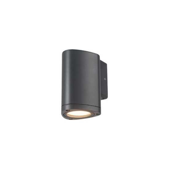 Led wall luminaire dark grey IP65 3W 230V 3000k 102x80x120mm - ALBI - LG2981G - aca