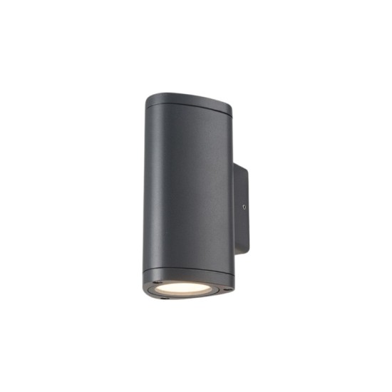 Led wall luminaire up & Down dark grey IP65 6W 230V 3000k 102x80x160mm - ALBI - LG2982G - aca