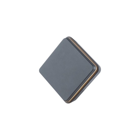 Απλικα LED με ρυθμιζόμενο βραχίωνα σκούρο γκρί IP65 12W 230V 3000k 140x140x48mm - CORI - LG5031 - aca