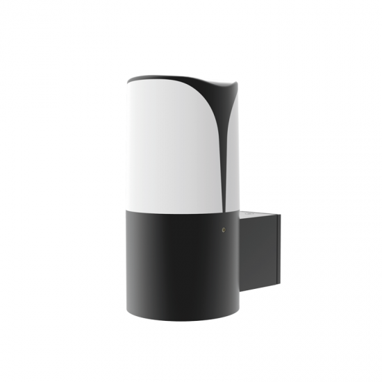 Garden wall luminaire 1xE27 max LED 10W Aluminium + PC Dark grey Φ90mmx180mm PHOIBE - aca