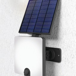 Προβολέας Λευκός με Φωτοβολταικό πάνελ & αισθητήρα κίνησης Ρυθμιζόμενος 1.1W - LGS025S - LUMAX