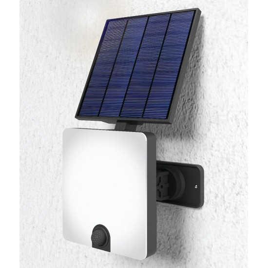 Προβολέας Λευκός με Φωτοβολταικό πάνελ & αισθητήρα κίνησης Ρυθμιζόμενος 1.1W - LGS025S - LUMAX