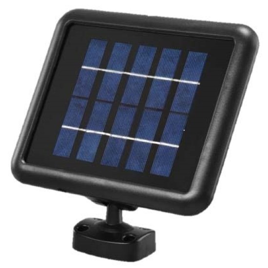 Προβολέας Λευκός με Φωτοβολταικό πάνελ & αισθητήρα κίνησης Ρυθμιζόμενος 12.6W - LGS070S - LUMAX