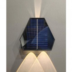 Ηλιακό φωτιστικό επίτοιχο LED Μονοκρυσταλλικό 3x1.5W - LUMAX