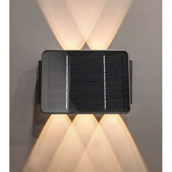 Ηλιακό φωτιστικό επίτοιχο LED Μονοκρυσταλλικό 5x1.5W - LUMAX