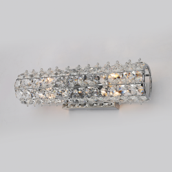 Φωτιστικό επιτοιχο 2 x G9 28W Κρύσταλλο + Μέταλλο / Χρώμιο + Διάφανο 28Χ10Χ7CM LIANNA - acadecor 