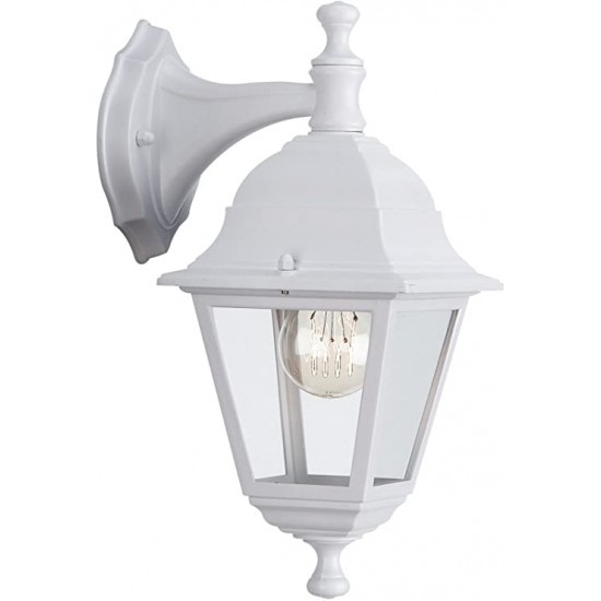 Φανάρι αλουμινίου - Λευκό / Κάτω - Ε27 60W - LIMA - Massive