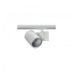 Φωτιστικό σπότ στρογγυλό λευκό ράγας 40W 240V /  1- Φάσης 4000k 4200lm 34° RA90  Φ100x125X80mm - LISOR4040W2 - aca