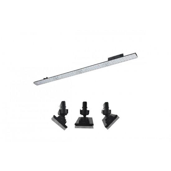 Φωτιστικό ράγας LED SMD Κινητό 3 Φάσεων 230V / 40W 4000K - IP20 Μάυρο - MARK4040B4M - aca