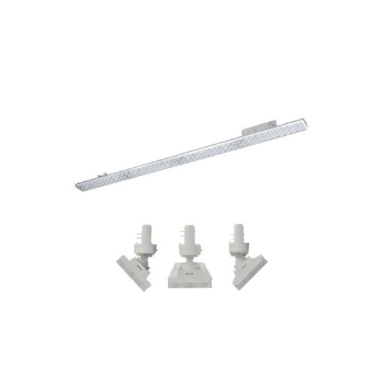 Φωτιστικό ράγας LED SMD Κινητό 3 Φάσεων 230V / 40W 4000K - IP20 - Λευκό - MARK4040W4M - aca