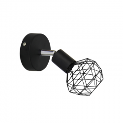 Σπότ 1 x E14 40W Μέταλλο /  Μάυρο 12,5X9,5X15,5CM ALLADIN - acadecor