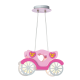 Bambini Pendant light 2 x E27 40W Plastic + Metal + PVC White cable / Pink 33XH80CM KINGDOM - acadecor 