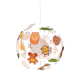 Bambini Pendant light 4 x E14 40W Plastic + Acrylic + MDF + PVC white cable / Multicolour Φ35ΧΗ80CM ZOO - acadecor 