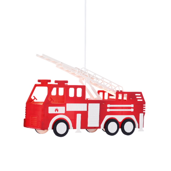 Bambini Pendant light 2 x E27 13W Plastic + PVC White cable / Red + White + Black 43Χ14ΧΗ80CM  HEROES - acadecor 