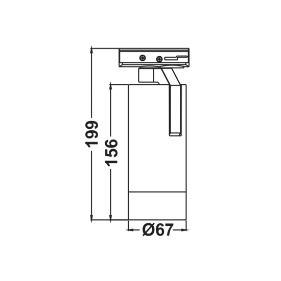 Φωτιστικό σπότ στρογγυλό λευκό ράγας 1- Φάσης  4000k 1500lm 20-50° RA90 Φ67x199mm  - MEL1540W2 - aca 