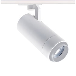 Φωτιστικό σπότ στρογγυλό λευκό ράγας 25W 240V /  3- Φάσεων  4000k 3000lm 20-50° RA90 Φ80x265mm  - MEL2540W4 - aca