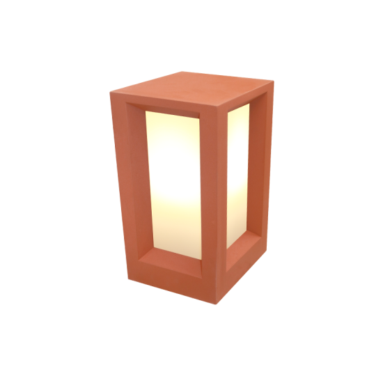 Garden floor luminaire 2xE27 max 7w LED White Concrete+PC 200x200x330mm   OPHELIA  - aca