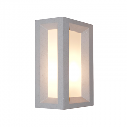 Απλίκα κήπου τοίχου 1xE27 max 7w LED Λευκό Τσιμέντο+Πολυκαρμπονικό 120x200x300mm  OPHELIA  - aca