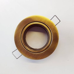 Σπότ χωνευτό στρογγυλό κινητό MR16 - Μπρονζέ