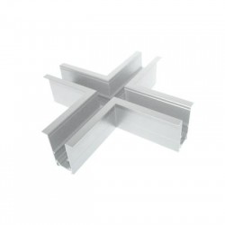 Σύνδεσμος + για μαγνητική ράγα 48V DC Χωνευτή Λευκό - MRCROSSW - aca