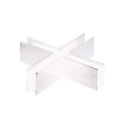 Σύνδεσμος + για μαγνητική ράγα 48V DC Οροφής - Κρεμαστή (200x200mm) Λευκό - MSCROSSW - aca