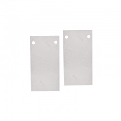 Σέτ πλαστικές τάπες για μαγνητική ράγα 48V DC Οροφής - Κρεμαστή - Χωνευτή  Λευκό - MSRECW - aca