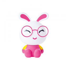 Bambini table light LED 1 x E14 max 15W Plastic + PVC White cable /  Pink 22Χ16ΧΗ32CM FRIENDS - acadecor 