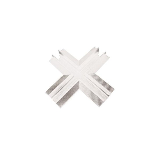 Σύνδεσμος + για μαγνητική ράγα 48V DC Trimless Λευκό - MTCROSSW - aca