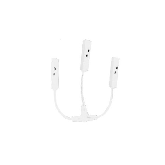 Τροφοδοτικό T για μαγνητική ράγα 48V DC Λευκό Μάτ / 470x240mm - MTCW - aca