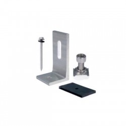 Βάση στήριξης προφίλ αλουμινίου κάθετης τοποθέτησης για βιομηχανική στέγη τύπου L σέτ με βίδες - NSMETRAILL - acaelec