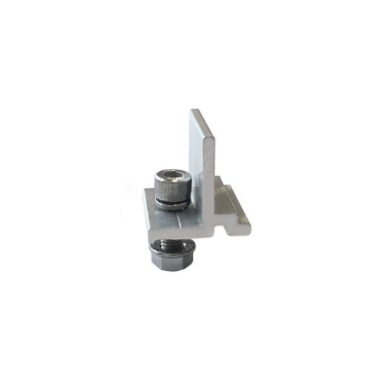 Connector for aluminium rail with installation triangle - NSRAILCLAMP - acaelec