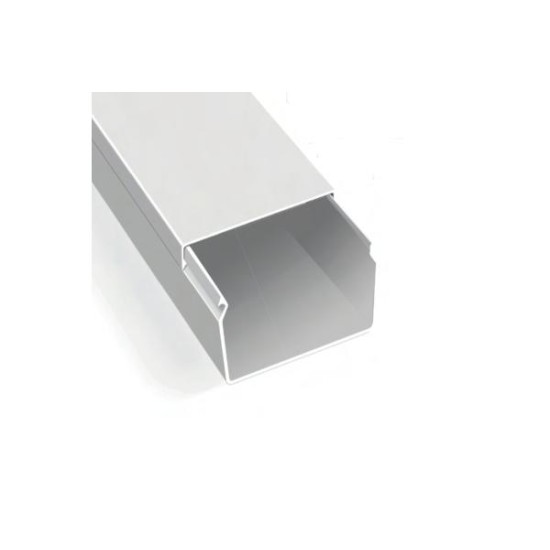 Κανάλι PVC διανομής καλωδίων χωρίς αυτοκόλλητη ταινία 120x60mm λευκό 2m - acaelec