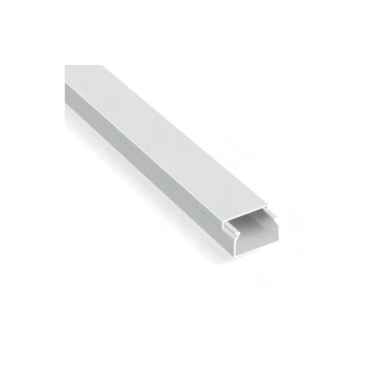 Κανάλι PVC διανομής καλωδίων χωρίς αυτοκόλλητη ταινία 25x25mm λευκό 2m - acaelec