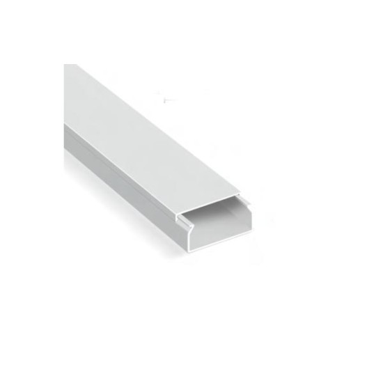 Κανάλι PVC διανομής καλωδίων χωρίς αυτοκόλλητη ταινία 40x25mm λευκό 2m - acaelec