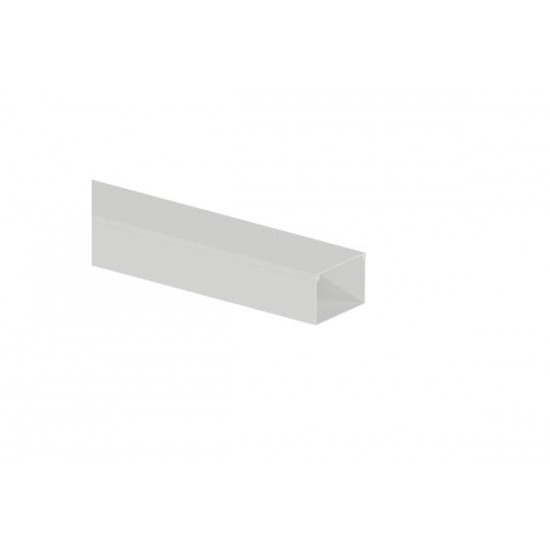 Κανάλι PVC διανομής καλωδίων με διπλό κλέιδωμα χωρίς αυτοκόλλητη ταινία 60x40mm λευκό 2m - acaelec