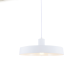 Pendant light 1 x E27 60W Metal + PVC cable - Fabric cable / Matt white Φ36ΧΗ120CM DOMENICA - acadecor   