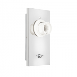 Φωτιστικό βάση επίτοιχο 1xE27 max 60W Μέταλλο / Χρώμιο 18X9CM PYTHON - acadecor 