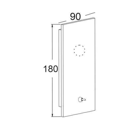 Φωτιστικό βάση επίτοιχο 1xE27 max 60W Μέταλλο / Χρώμιο 18X9CM PYTHON - acadecor 