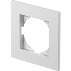 Πλαίσιο 1Θέσης PW Λευκό / FLAT LOGIQ TEM 