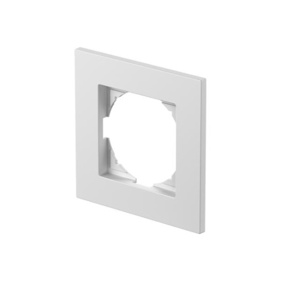 Πλαίσιο 1Θέσης PW Λευκό / FLAT LOGIQ TEM 