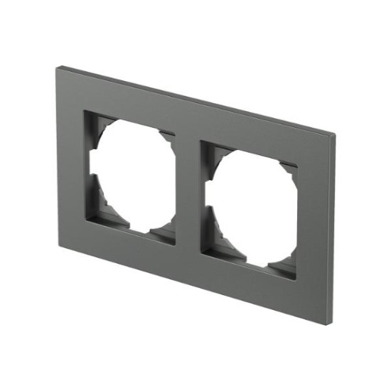 Πλαίσιο 2Θέσεων PW Λευκό / FLAT LOGIQ TEM 