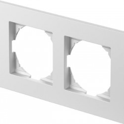 Πλαίσιο 2Θέσεων PW Λευκό / FLAT LOGIQ TEM 