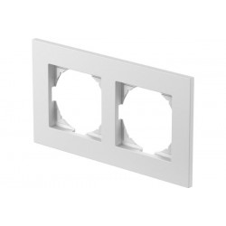 Πλαίσιο 2Θέσεων PW Λευκό / FLAT LOGIQ TEM 