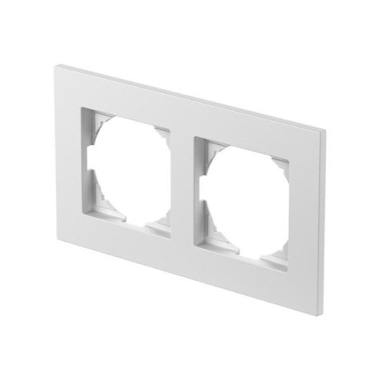 Πλαίσιο 2Θέσεων PW Λευκό / FLAT LOGIQ TEM 