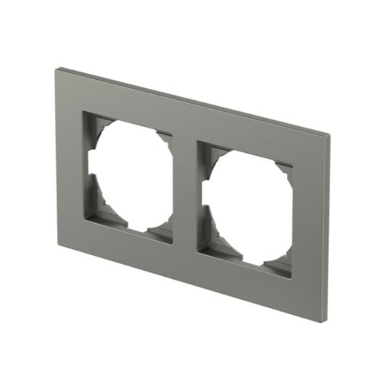 Πλαίσιο 2Θέσεων PW Λευκό / FLAT LOGIQ TEM 