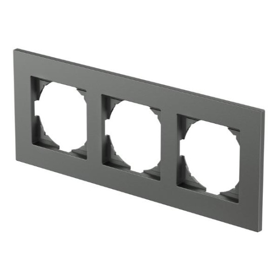 Πλαίσιο 3Θέσεων PW Λευκό / FLAT LOGIQ TEM 