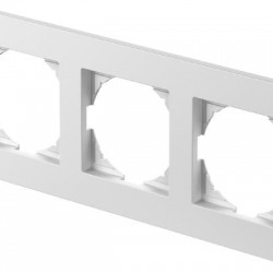 Πλαίσιο 3Θέσεων PW Λευκό / FLAT LOGIQ TEM 